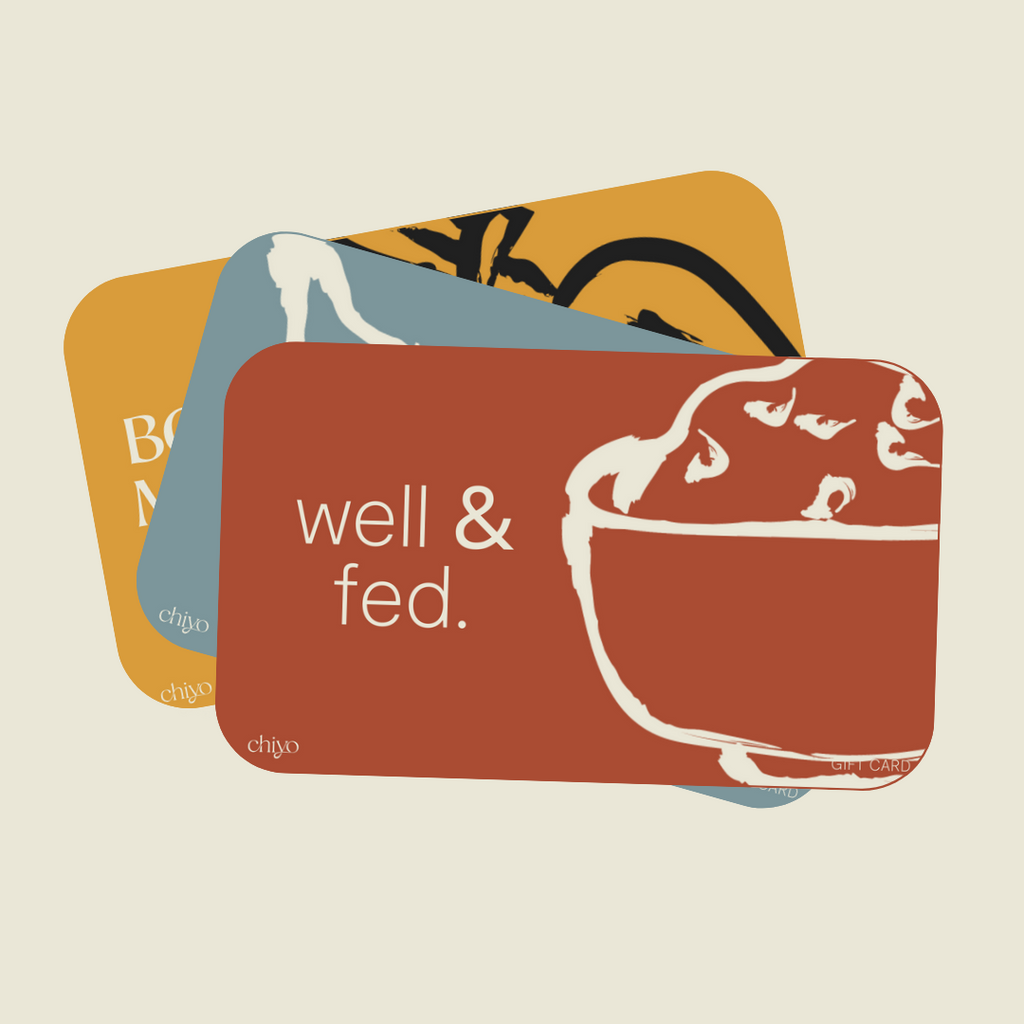 Chiyo Digital Gift Card - $50.00+.