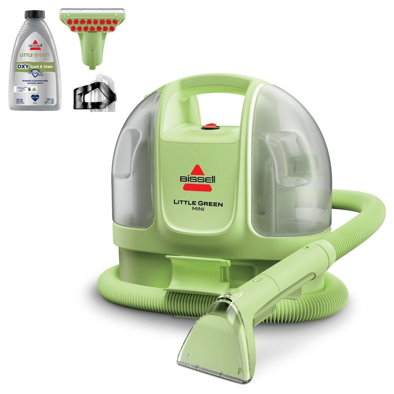 BISSELL Green Mini Corded Portable Carpet Cleaner.