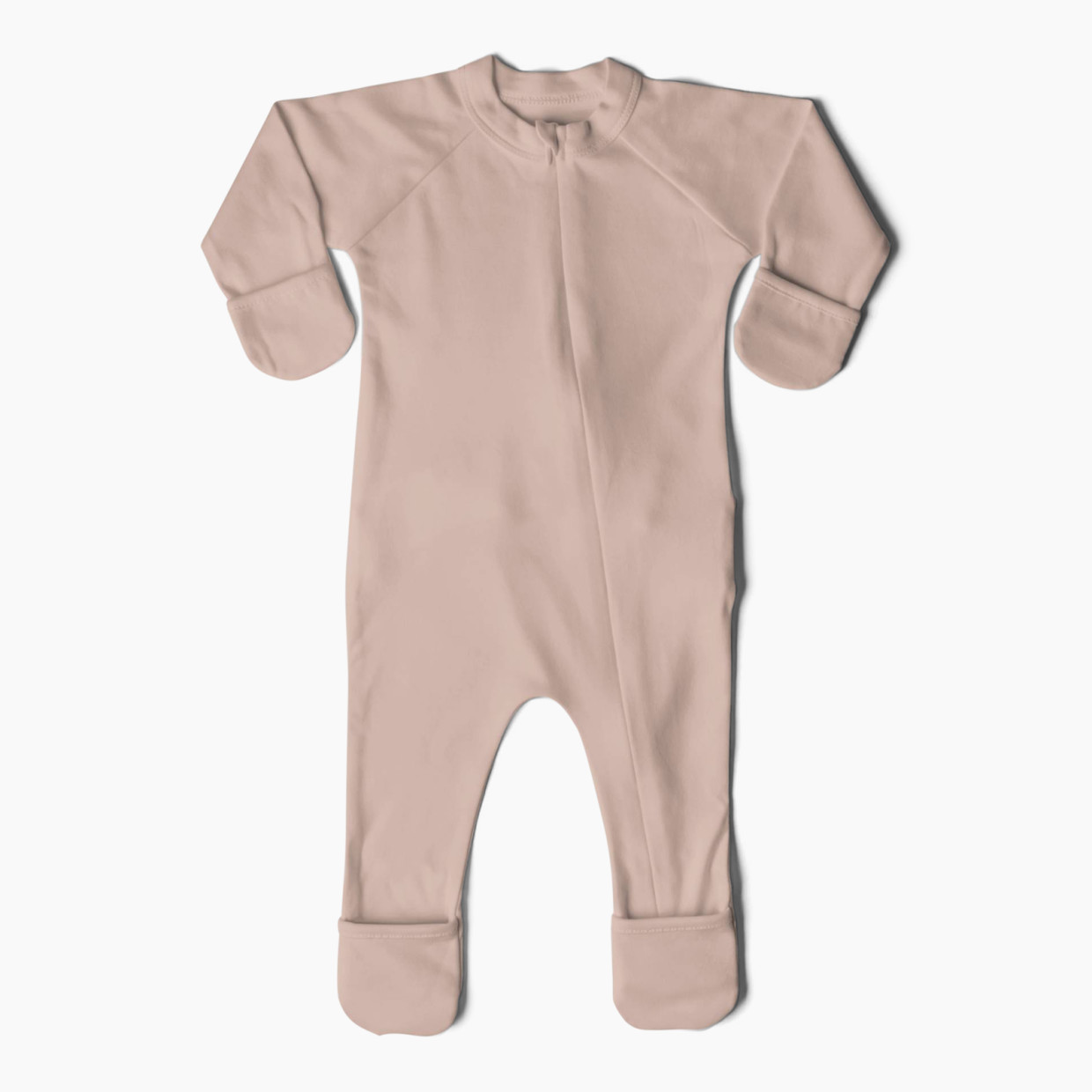 Goumi Kids Grow With You Footie - Loose Fit - Rose, 0-3 M.