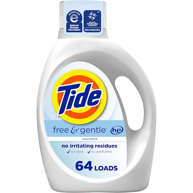 Tide Free & Gentle Liquid Laundry Detergent.
