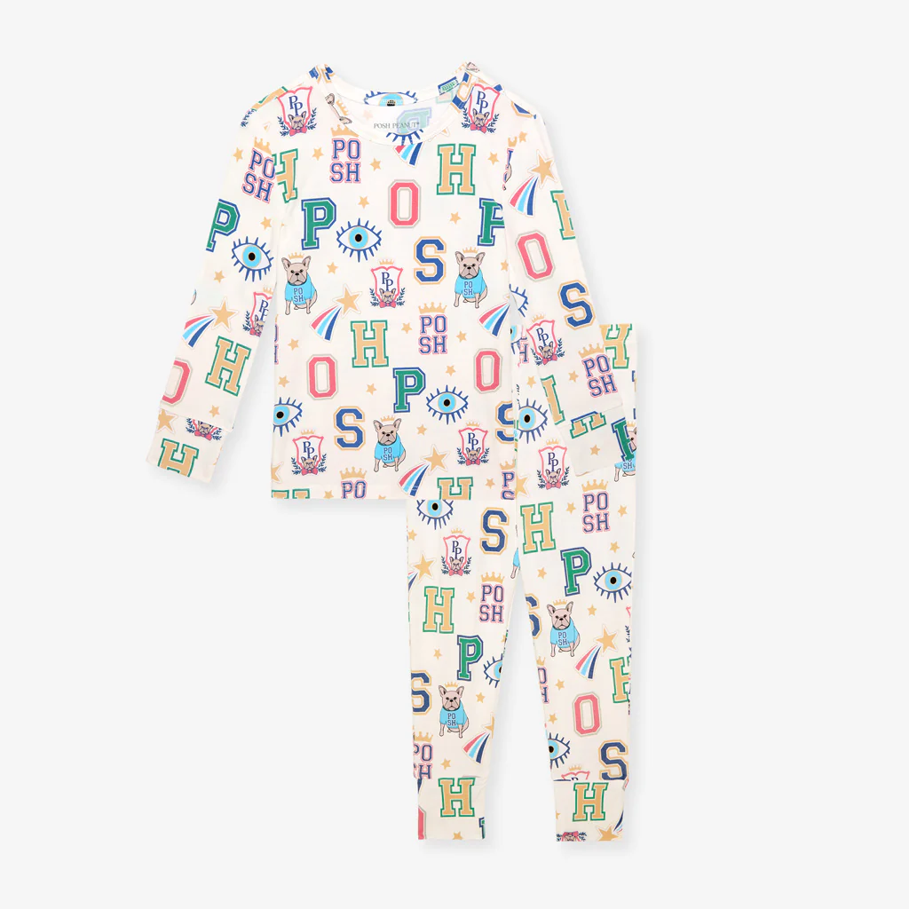 Posh Peanut Brooke Classic Pajama Set.
