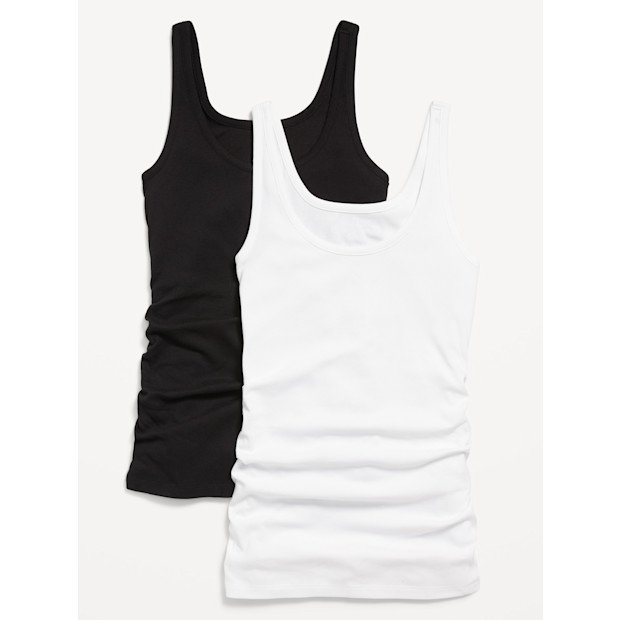 Maternity First Layer Rib-Knit Tank Top 2-Pack.