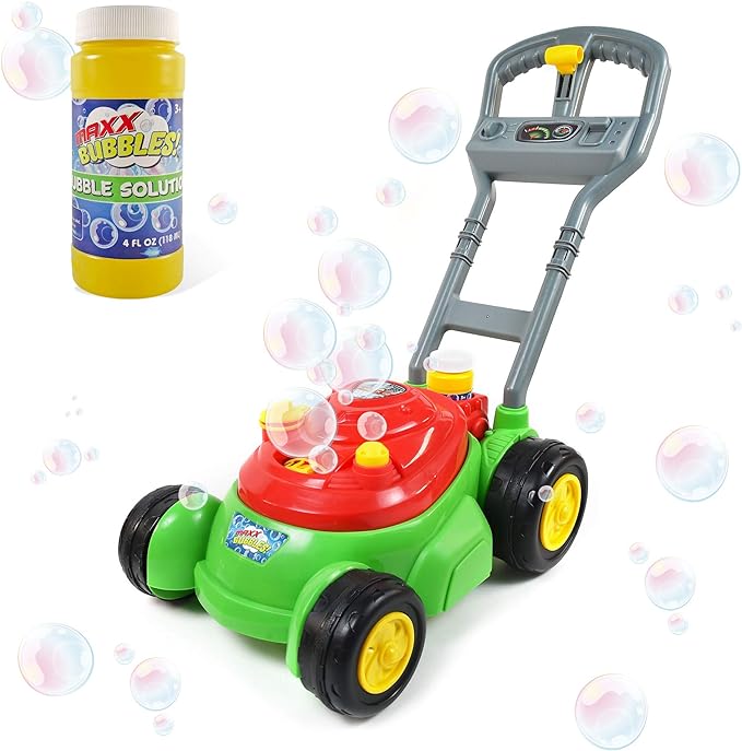 Sunny Days Bubble-N-Go Deluxe Bubble-Blowing Toy Lawn Mower.