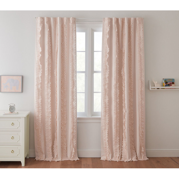 Eyelet Appliqué Blackout Curtain.