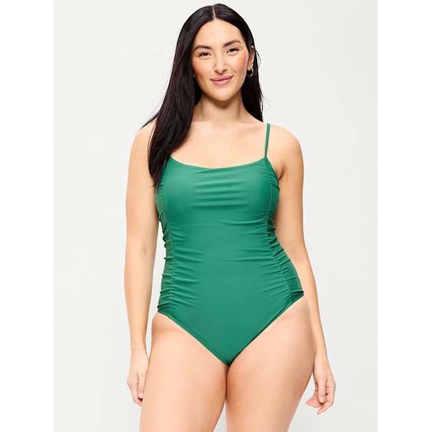 Old Navy Ruched One-Piece Swimsuit.