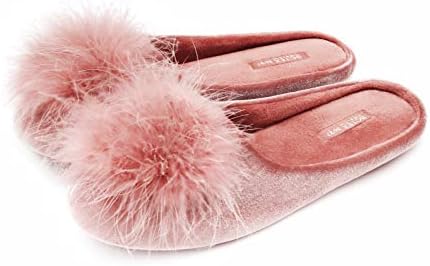 BCTEX COLL Women's Fuzzy Velvet Memory Foam Indoor House Slipper.