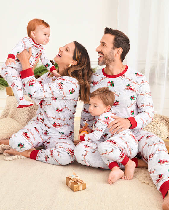 Santa's Sleigh Matching Family Pajamas.