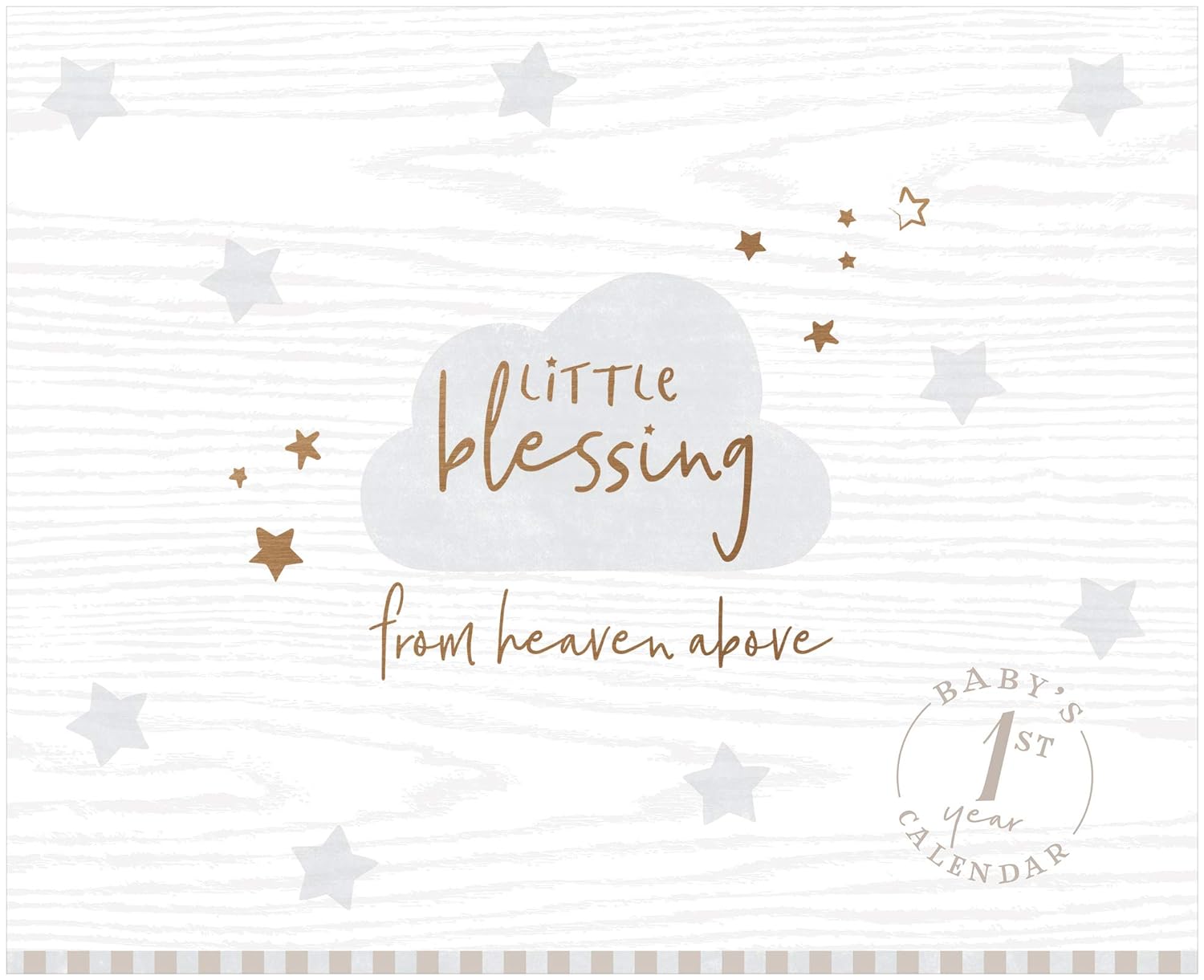 C.R. Gibson Little Blessing Baby's First Year Calendar Memory Book.