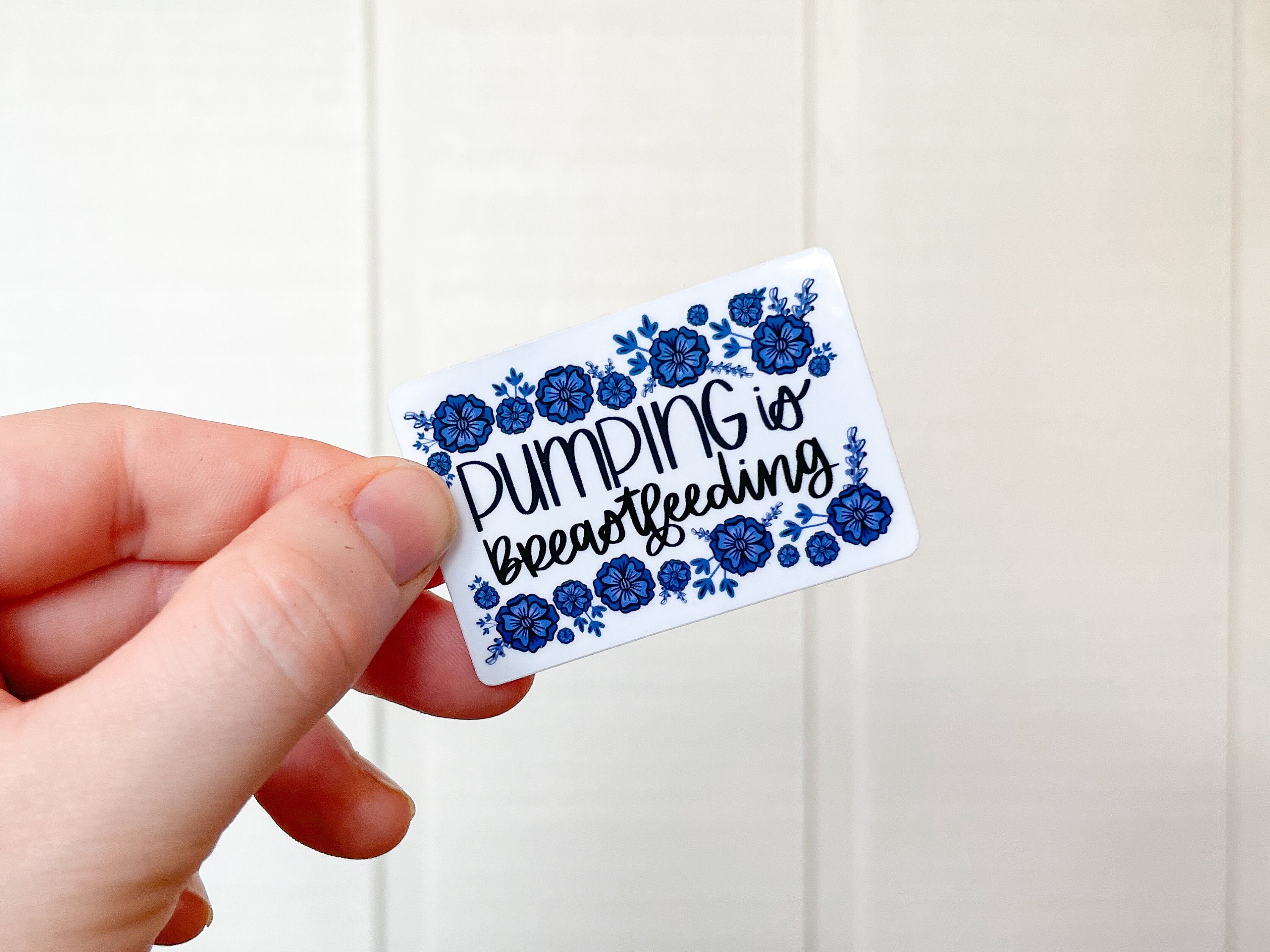 KatyRyanDesigns Pumping is Breastfeeding Waterproof Vinyl Sticker.