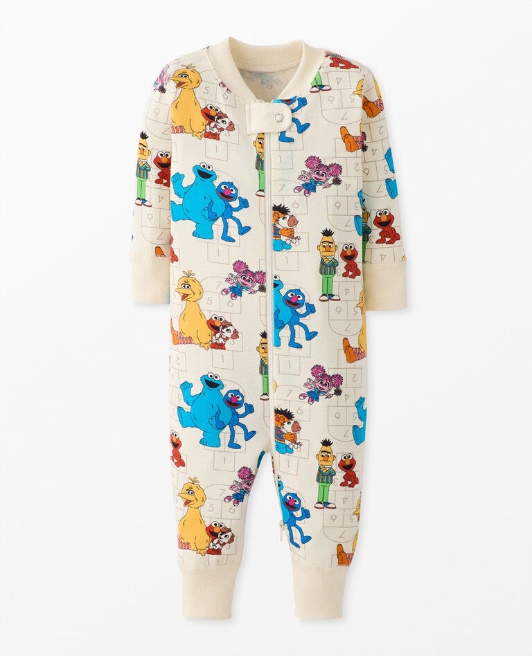 Hanna Andersson Sesame Street 2-Way Zip Sleeper.