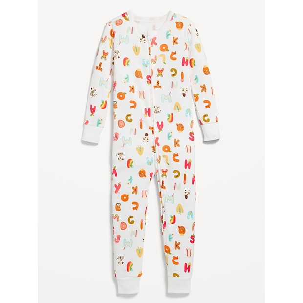 Old Navy Birthday Snug-Fit 2-Way-Zip Pajama One-Piece.