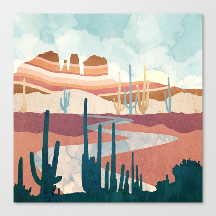 Space Frog Designs Desert Vista Canvas Print.
