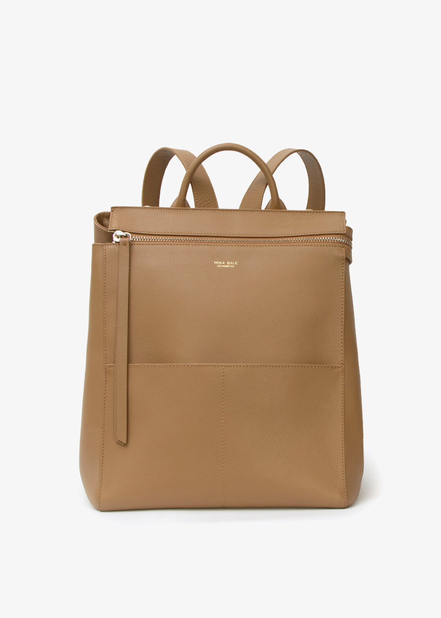 Mina Baie Harper Backpack Leather Midi.