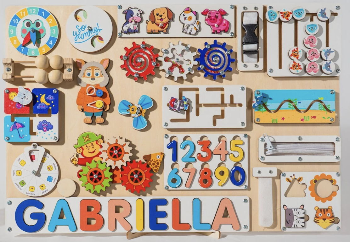 Large Montessori Busy Board.