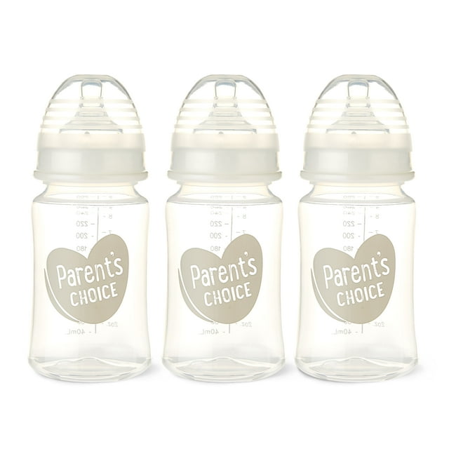 Parent's Choice Wide Neck Bottles.
