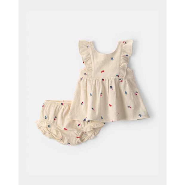 Carter's 2-Piece Fourth of July Top & Short Set.