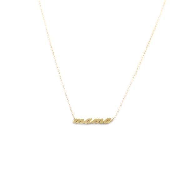 Shoppe California Mama Script Necklace - $125.00.