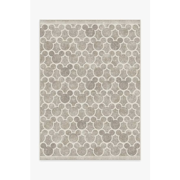 Ruggable Mickey Trellis Ash Grey Rug.