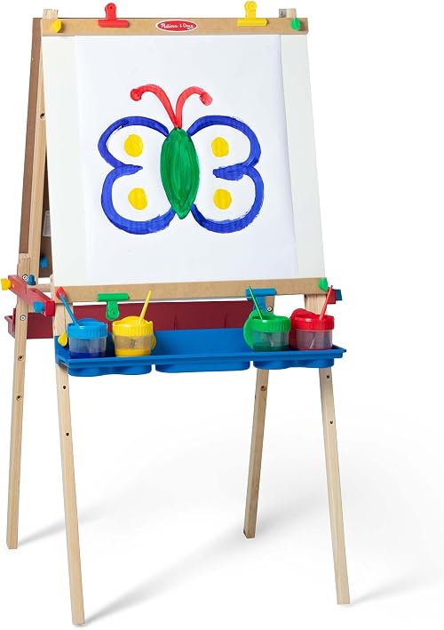 Melissa & Doug Deluxe Double-Sided Wooden Standing Art Easel.