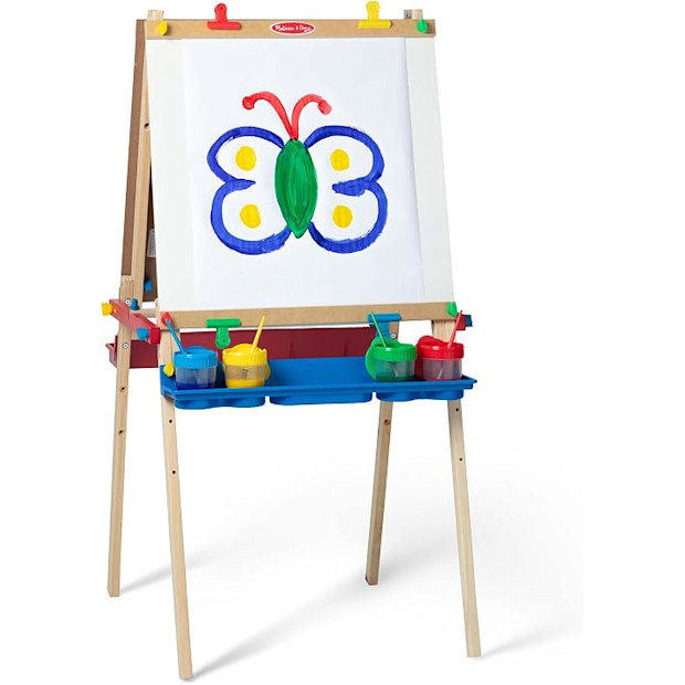 Melissa & Doug Deluxe Double-Sided Wooden Standing Art Easel.