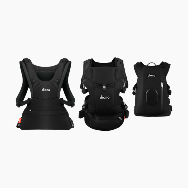 Diono Carus Complete 4-In-1 Carrier with Backpack - Black.