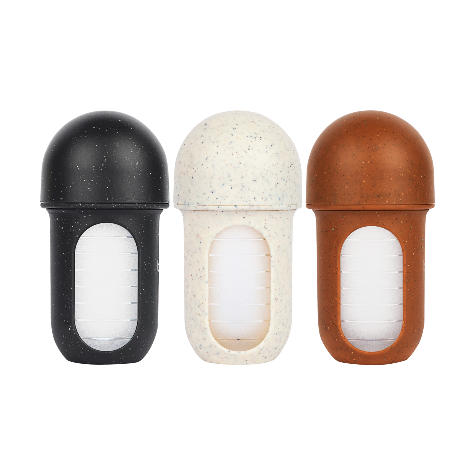 Boon NURSH Silicone Pouch Bottles - Speckle, 8 Oz.