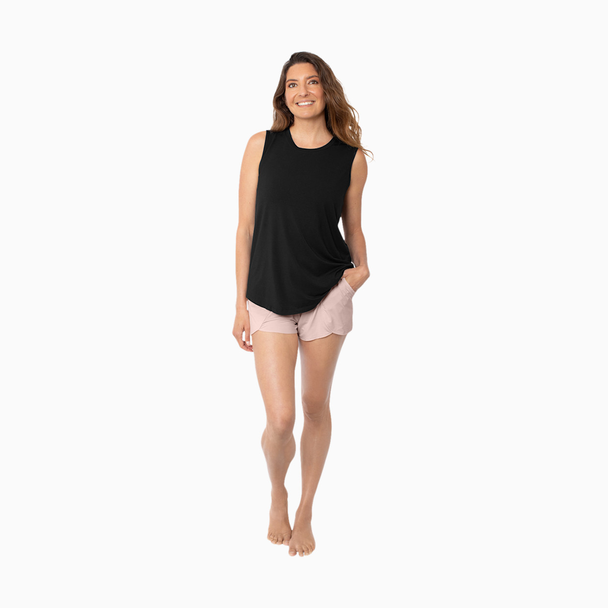 Kindred Bravely Bamboo Viscose Nursing & Maternity Tank Top - Black, Medium.