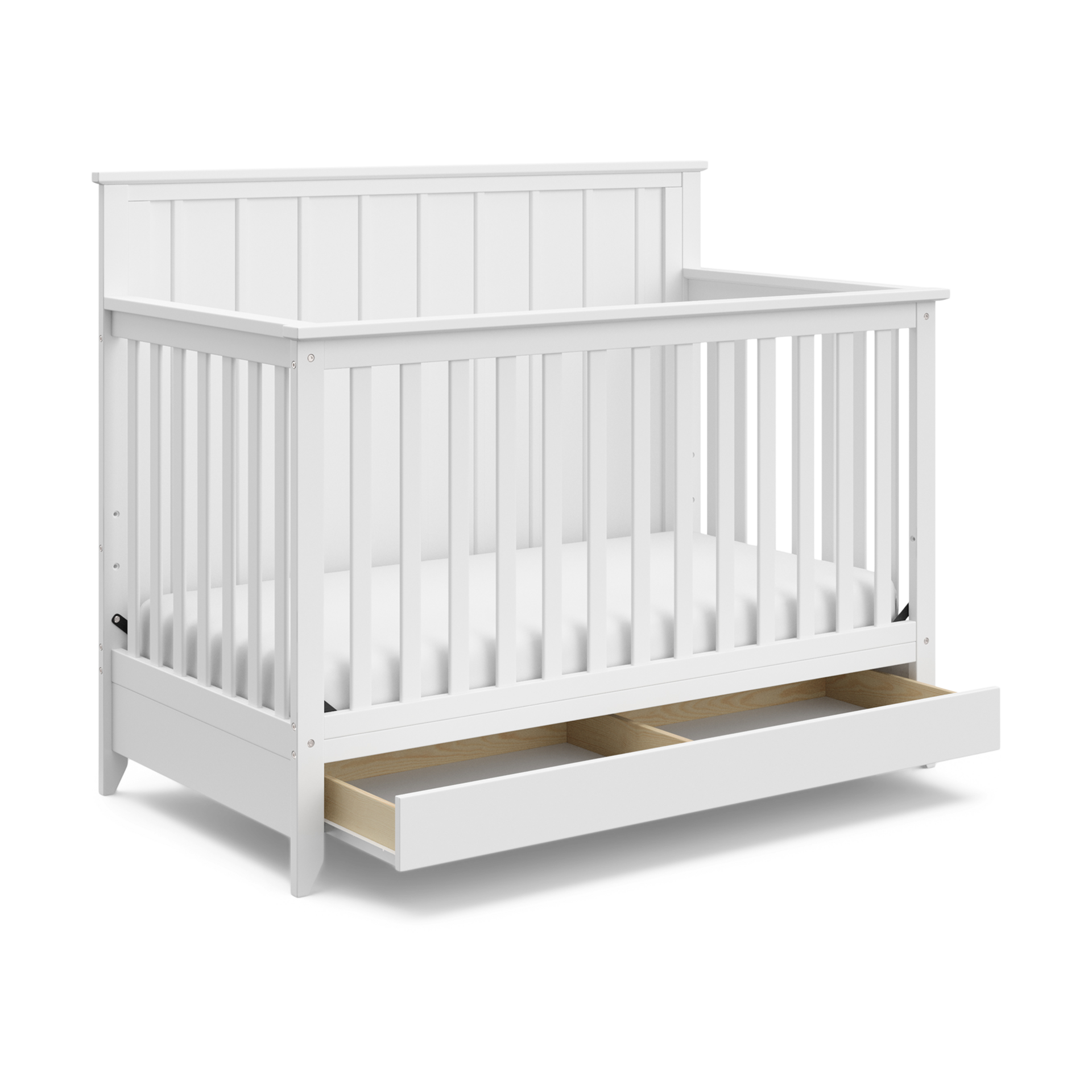 Storkcraft Forrest 4-in-1 Convertible Crib with Drawer.