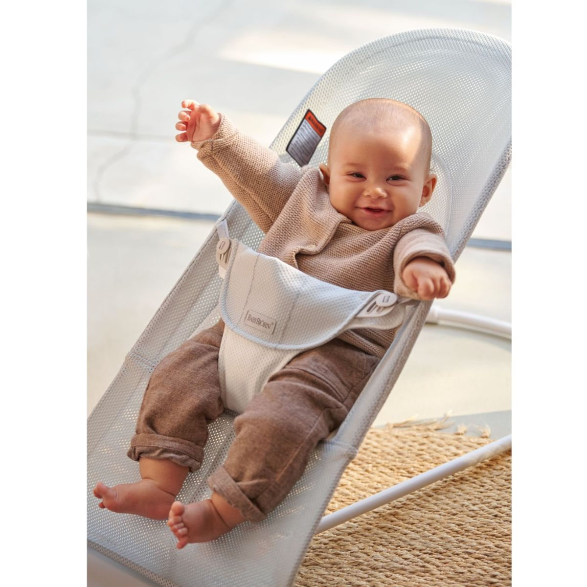 BabyBjörn Bouncer Balance Soft - Mesh/Silver/White.