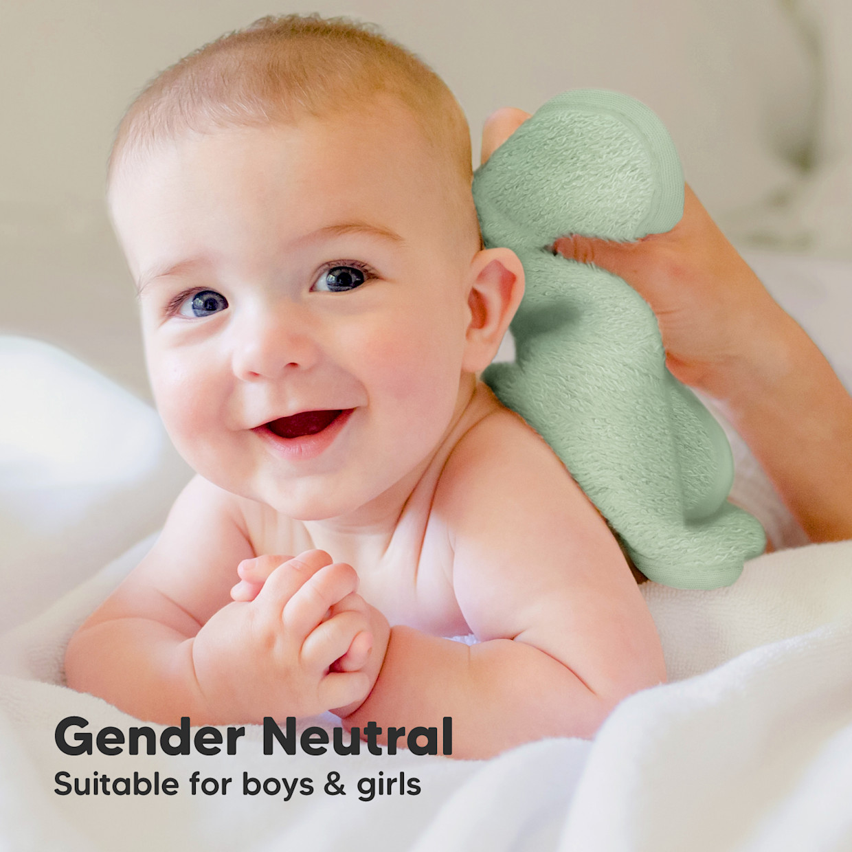 KeaBabies Deluxe Baby Bamboo Viscose Washcloths (6 Pack) - Pistachio, 6.