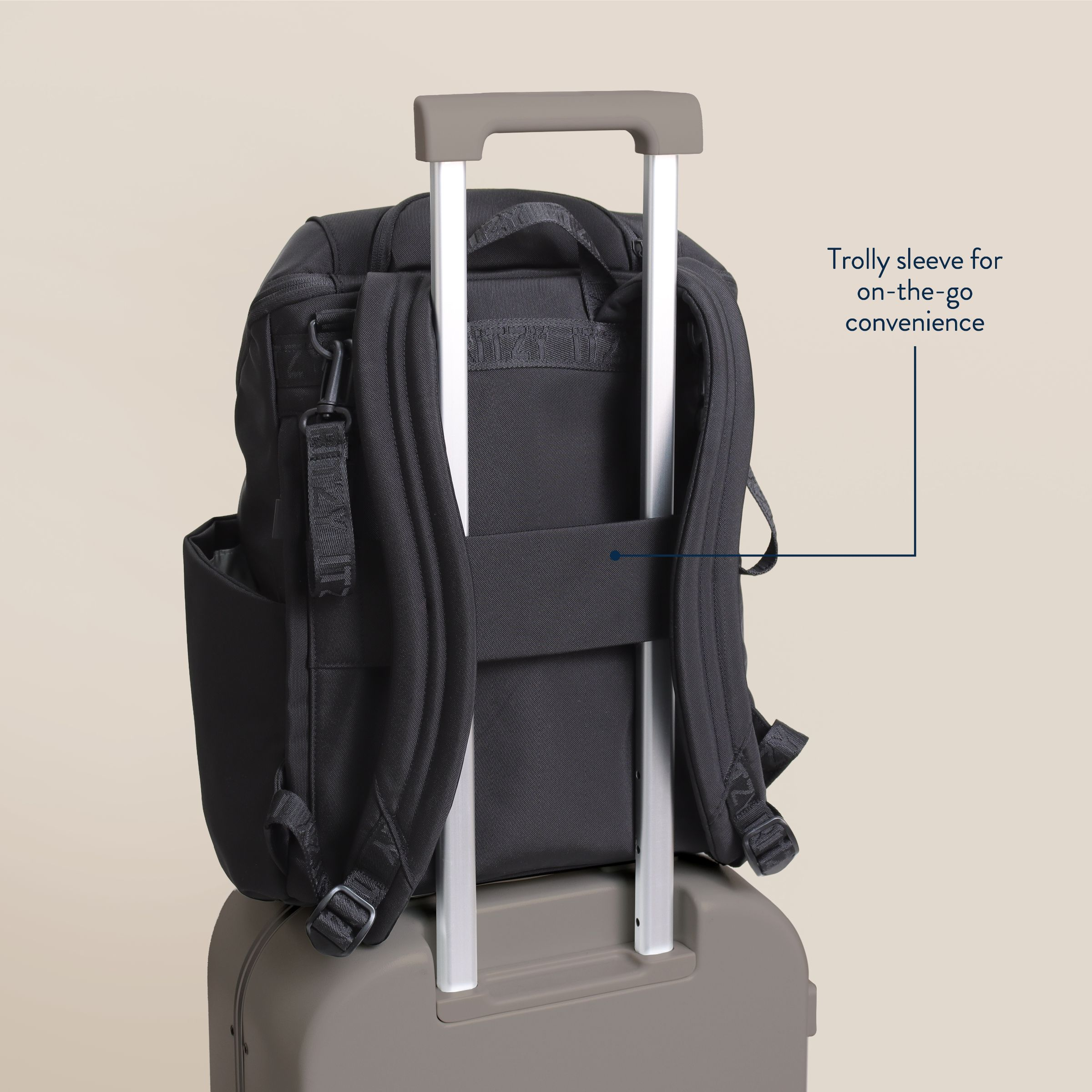 Itzy Ritzy Belong Bucket Backpack - Black.