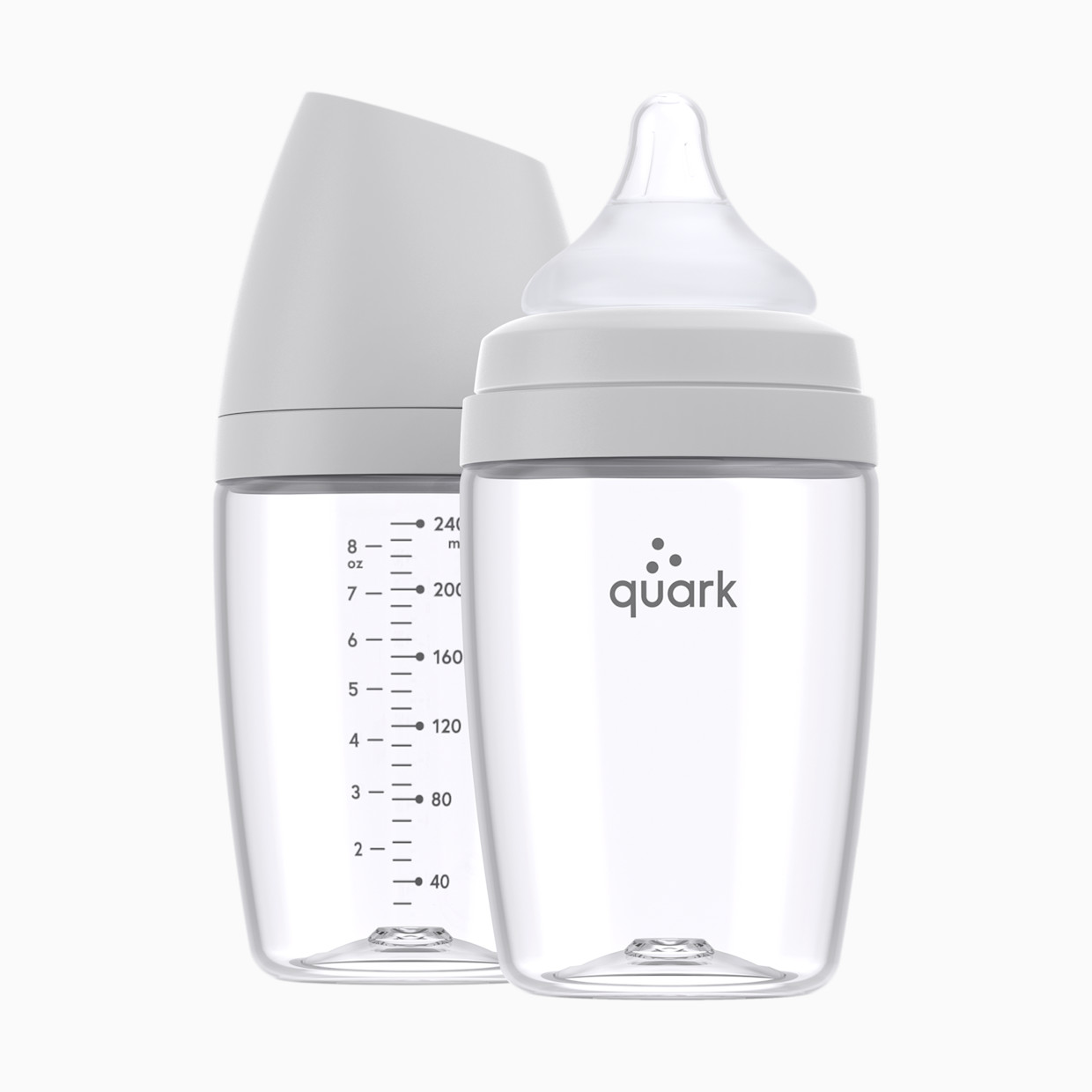 Quark BuubiBottle Hybrid Baby Bottle Bundle - Grey.
