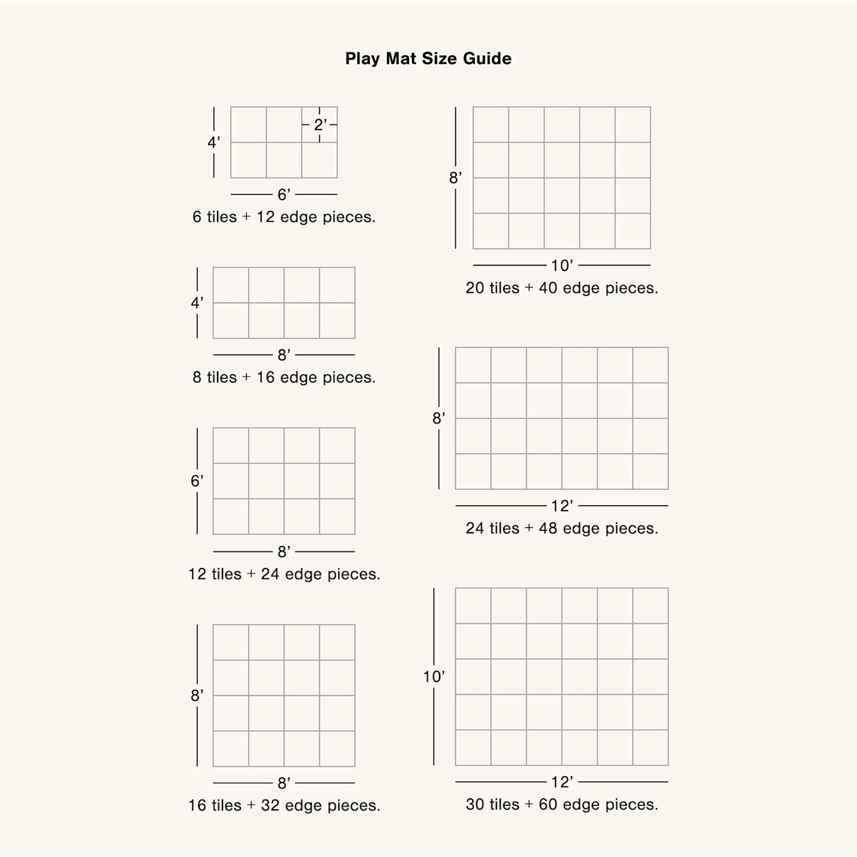 House of Noa Little Nomad Play Mat | Ula - Gray, 6X8.
