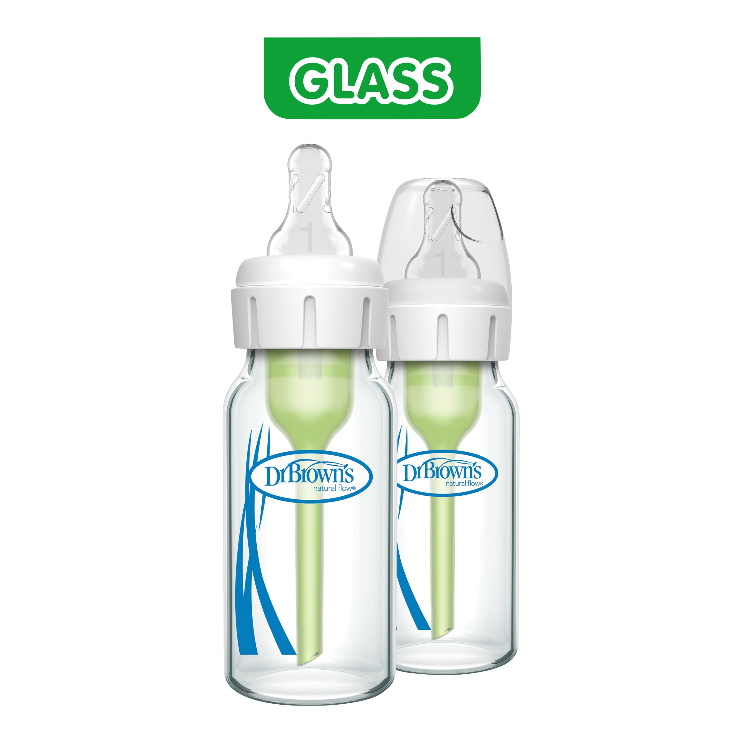 Dr. Brown's Anti-colic Options+ Narrow Glass Baby Bottle - 4 Oz, 2.