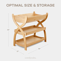Optimal size and storage diagram with dimensions
