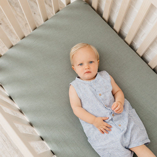 Copper Pearl Premium Crib Sheet.