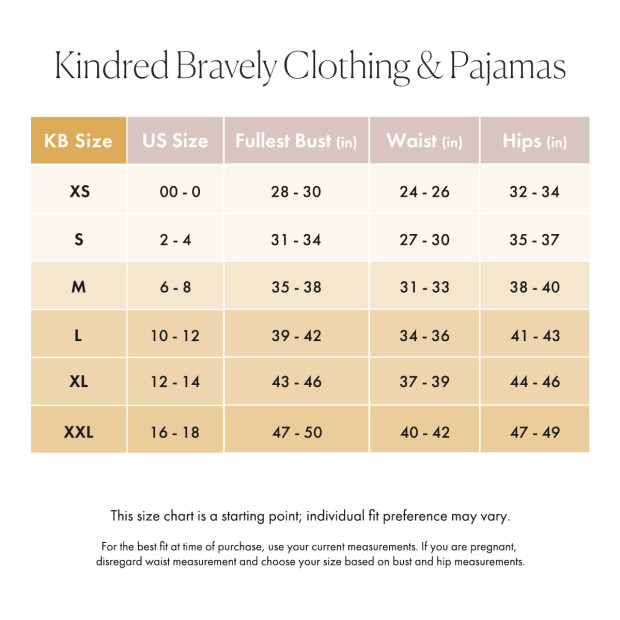 Kindred Bravely Clea Bamboo Classic Short Sleeve Maternity & Nursing Pajama Set - Mist, Medium.