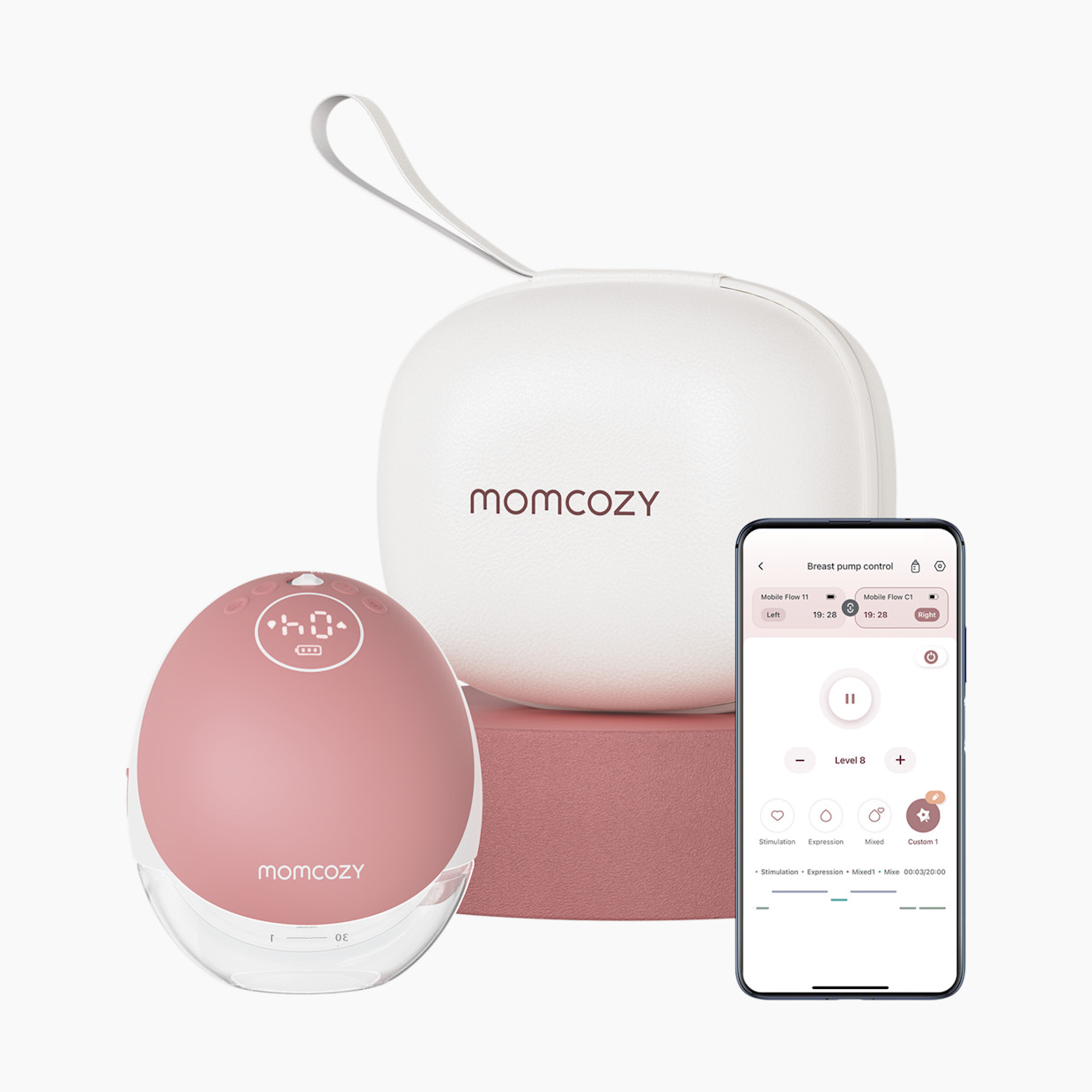 Momcozy M9 Wearable Electric Breast Pump with Smart App - Single.