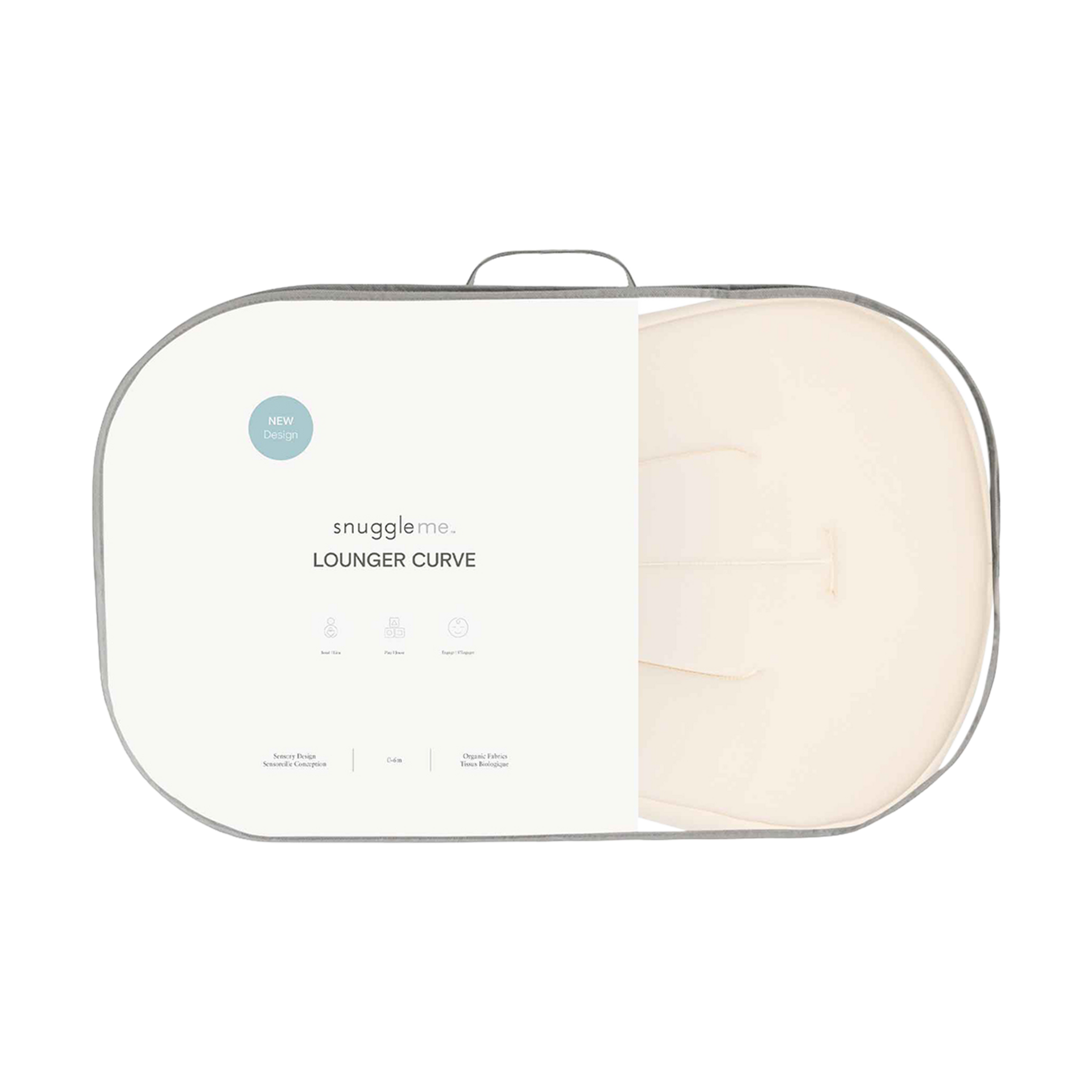 Snuggle Me Organic Infant Lounger Curve - Natural.