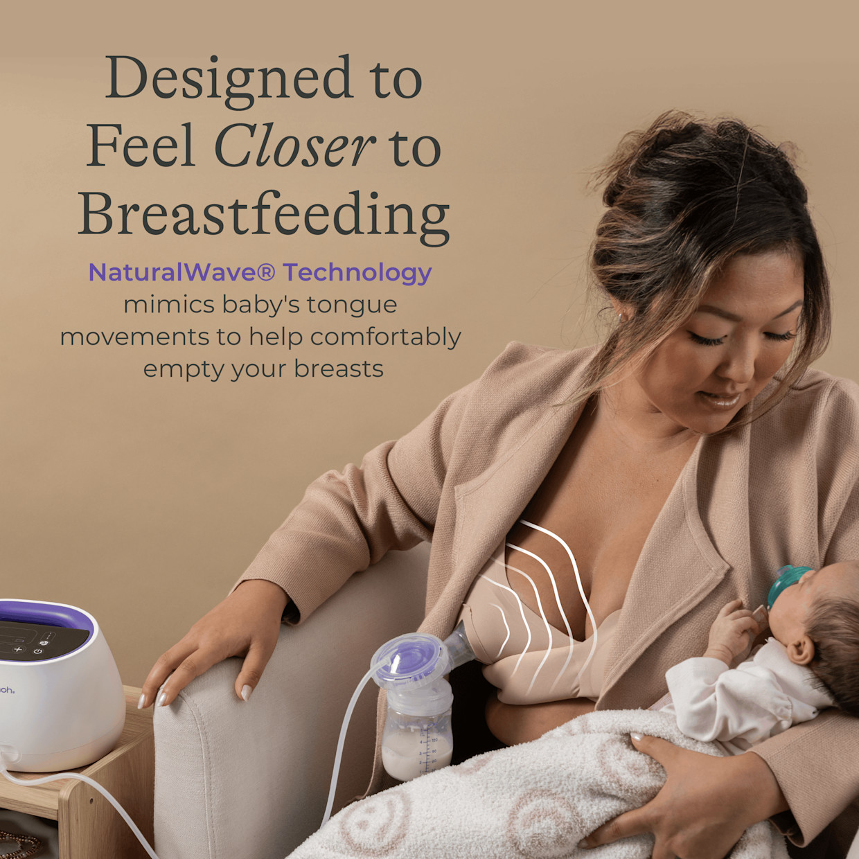 Lansinoh NaturalWave Double Electric Breast Pump.