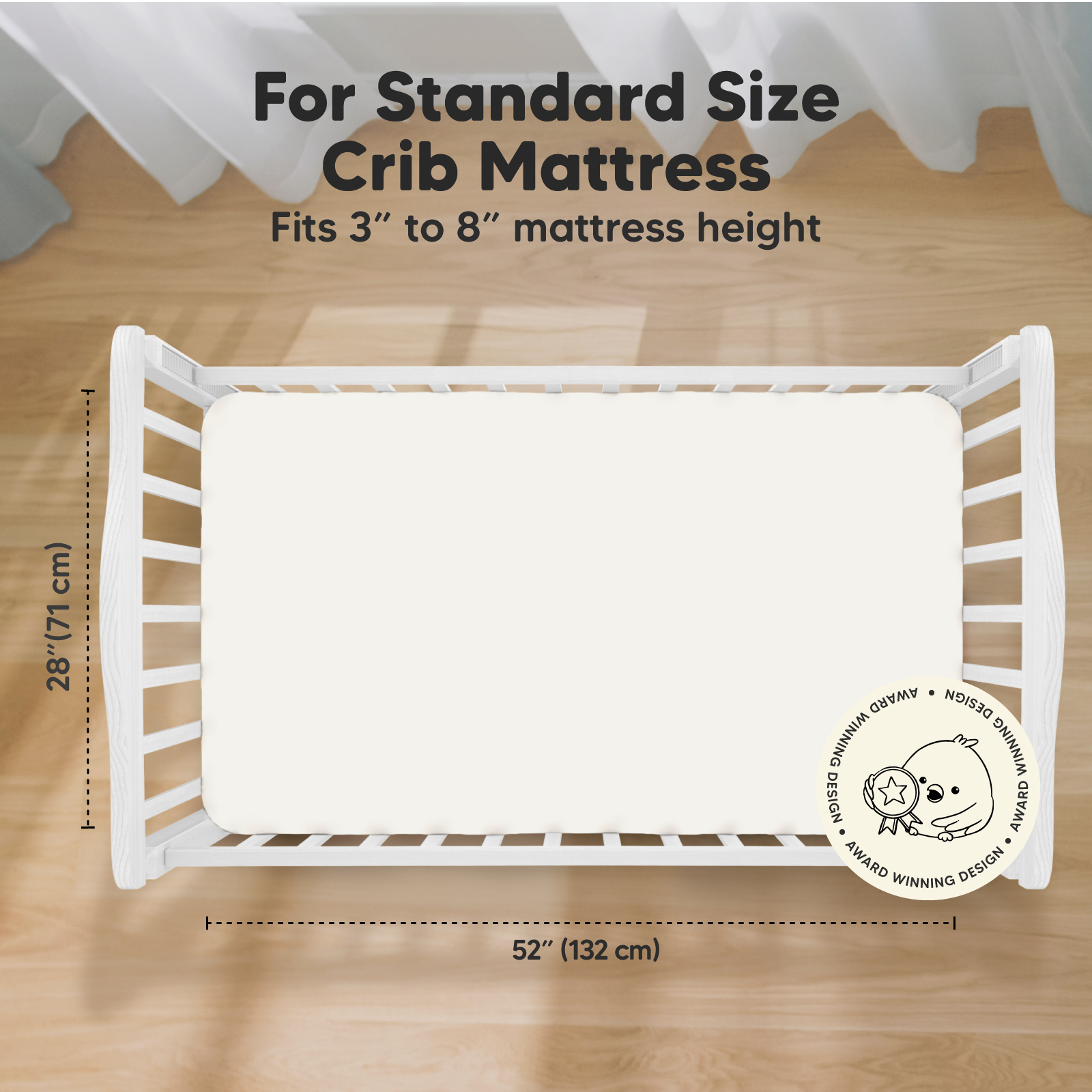 KeaBabies Isla Bamboo Viscose Fitted Crib Sheets.