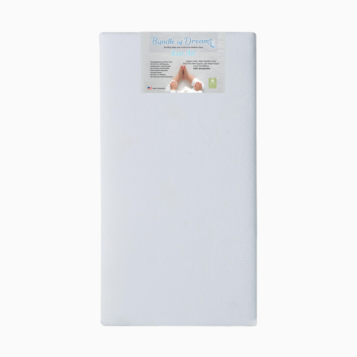 Bundle of Dreams Eco-Air Crib Mattress - White.