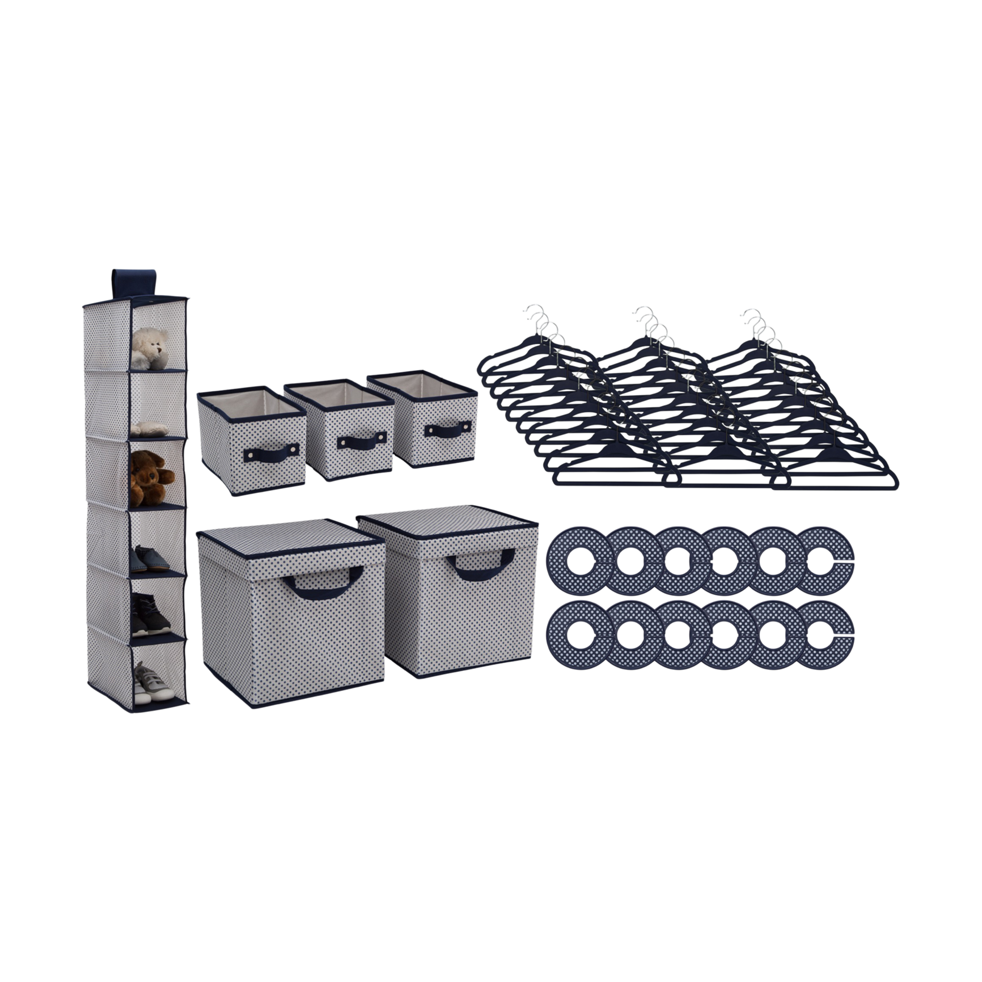 Delta Children 48-Piece Nursery Storage Set.