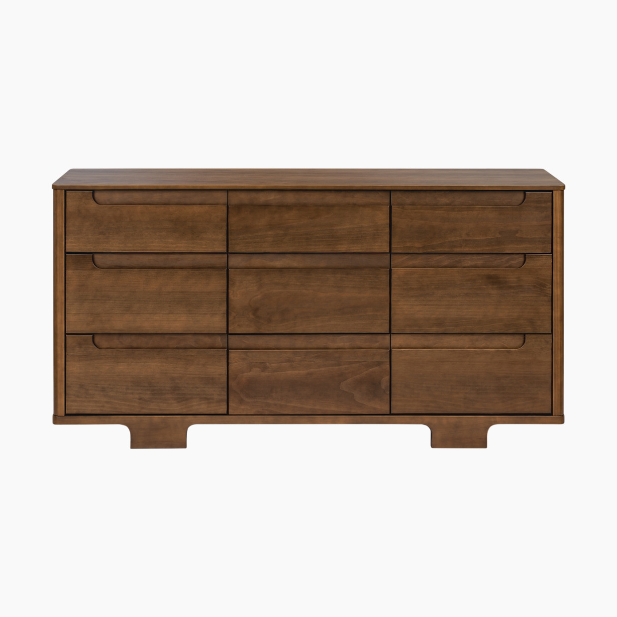 babyletto Yuzu 9-Drawer Assembled Dresser - Natural Walnut.