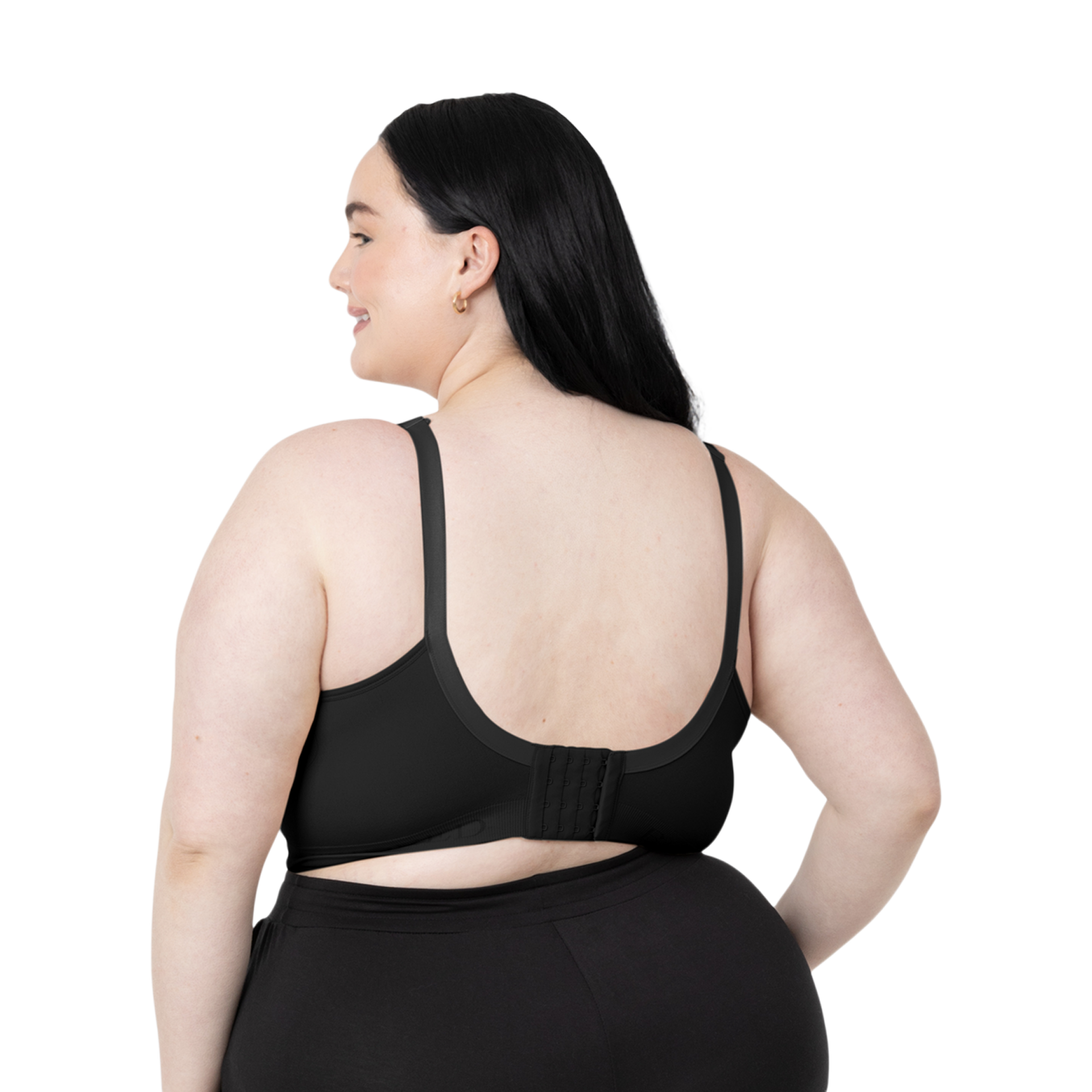 Kindred Bravely Signature Sublime Contour Maternity & Nursing Plunge Bra - Black, Small Busty.