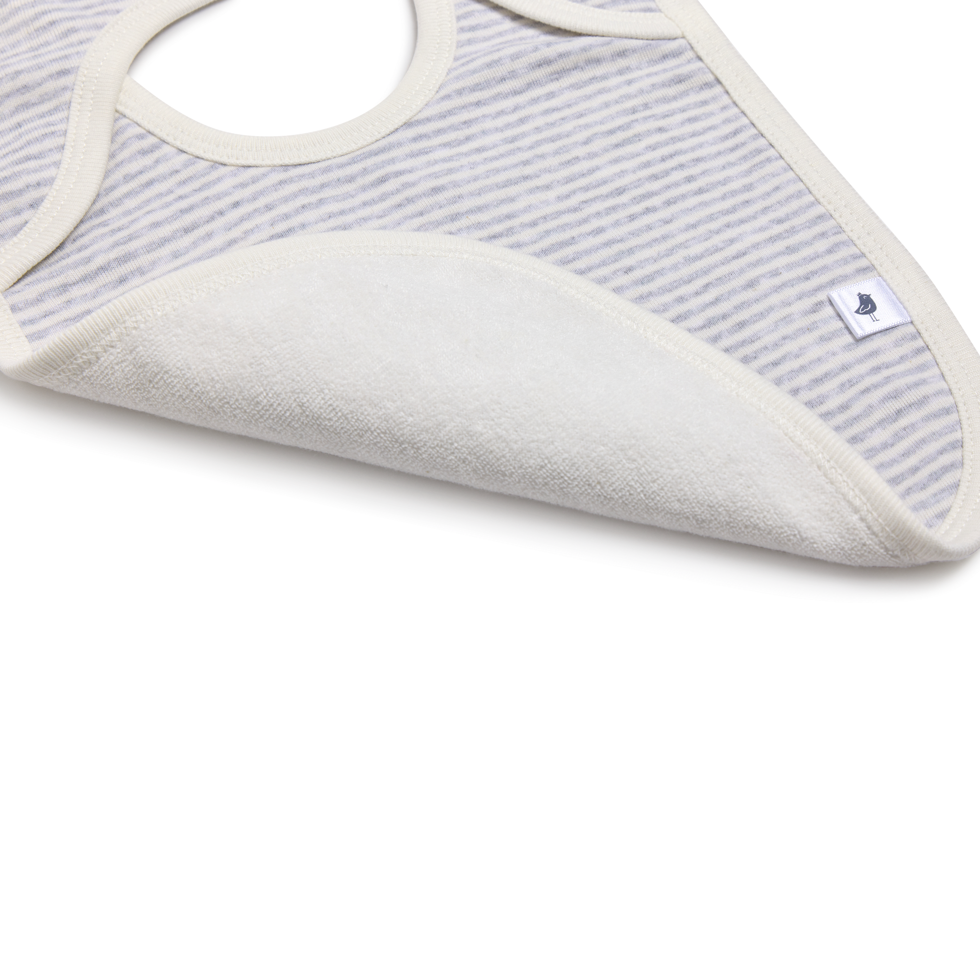 Small Story Organic Lap Bib (4 Pack) - Grey.