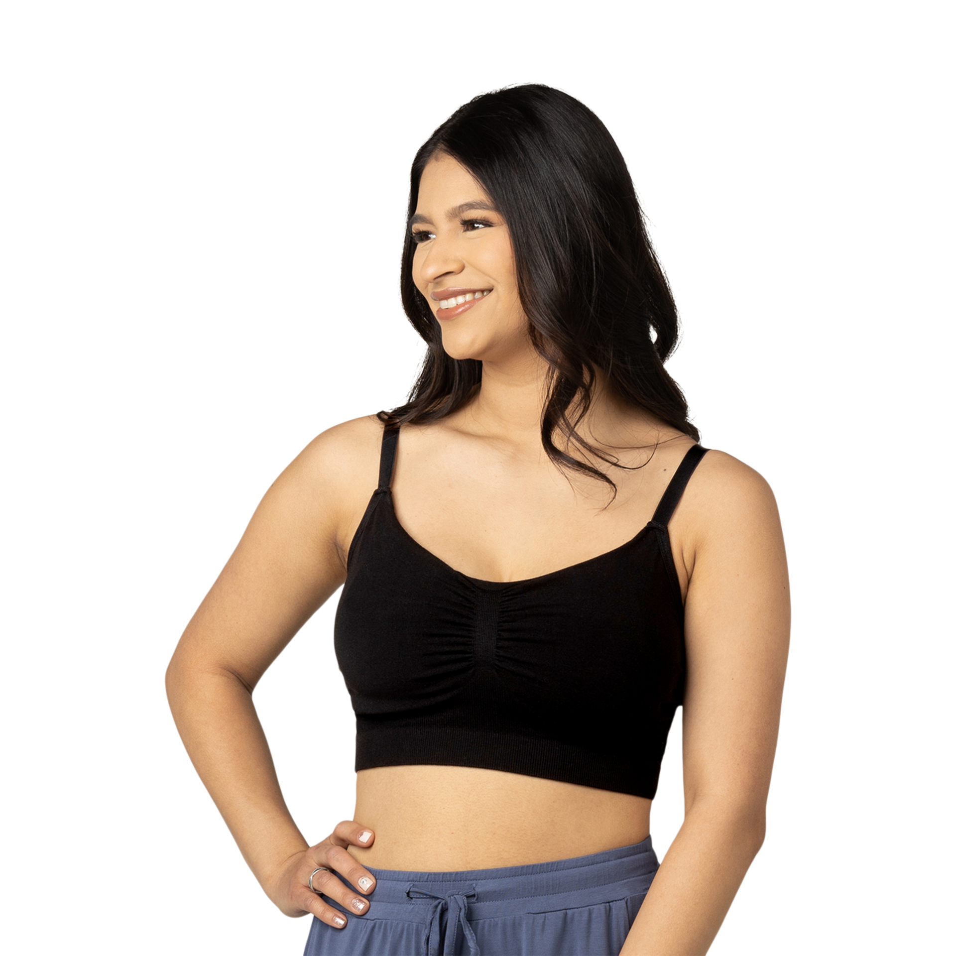 Kindred Bravely Sublime Bamboo Viscose Hands-Free Pumping Lounge & Sleep Bra.