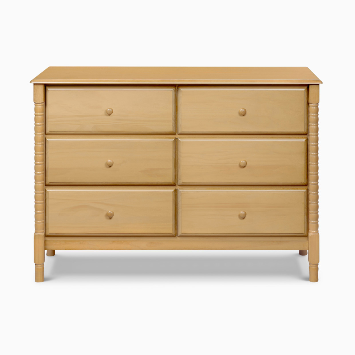 daVinci Jenny Lind Spindle 6-Drawer Dresser - Honey.