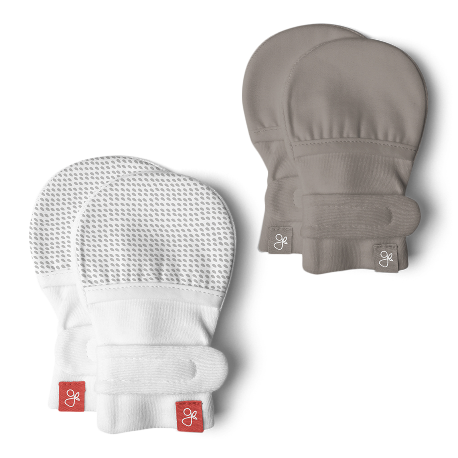 Goumi Kids Stay on Baby Mitts (2 Pack) Drops Gray + Pewter, 36 Months Babylist Shop