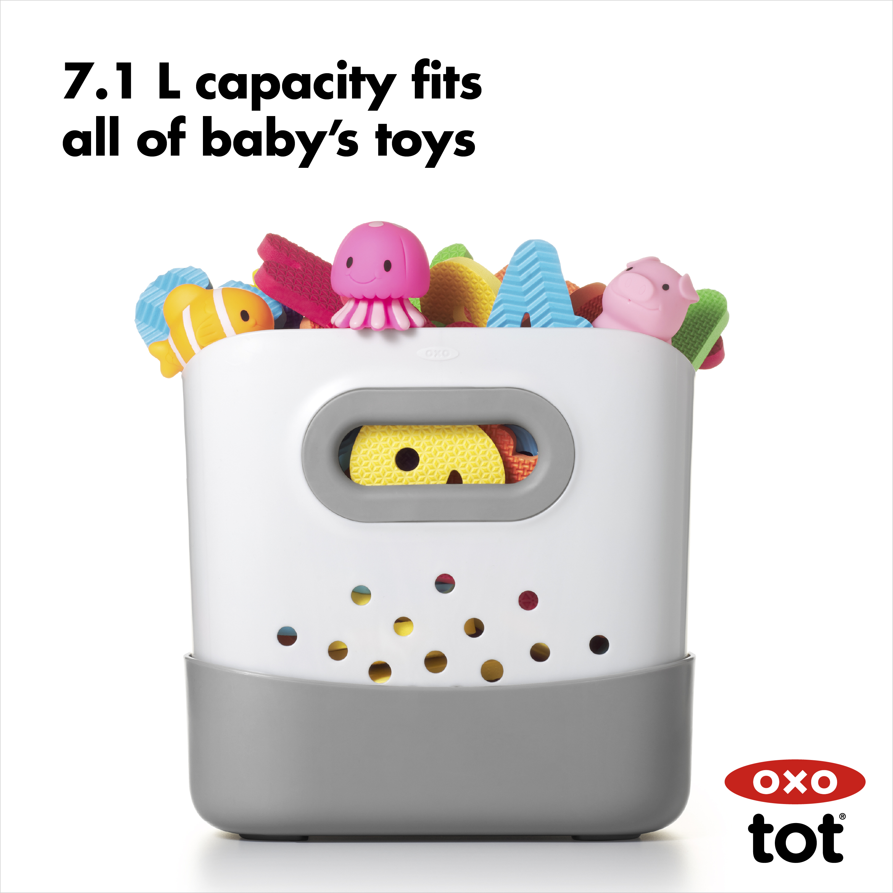 OXO Tot Stand Up Bath Toy Bin Babylist Shop